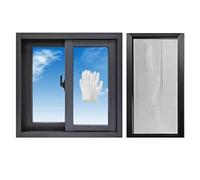 Fenêtre coulissante insonorisée en aluminium 81,3 x 50,8 cm, 55,9 x 30,5 cm, 78,7 x 53,3 cm - Fenêtre de rechange horizontale amovible pour abri de jardin pour la maison et économe en énergie