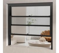 Fenêtre coulissante ventilée en aluminium personnalisé pour salle de bain et grenier 55 x 68 cm, parfait pour les applications alimentaires au gaz et aux aliments concis