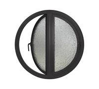 Fenêtre de cabanon affleurante avec vitrage Opaque, Design en Forme de Lune à axe Central pivotant pour Une lumière Naturelle et Une Ventilation optimales dans Les Chambres, cabanes de Jeux,
