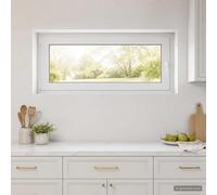 Fenêtre de sous-sol 50 x 55 cm en PVC et verre, oscillo-battante | Cadre multi-chambres, joint d'étanchéité, ouverture oscillo-battante, PVC et verre, usage résidentiel
