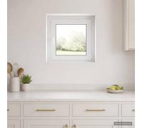 Fenêtre de Sous-sol 55 x 55 cm PVC et Verre Oscillo-battante | Cadre multi-chambres,joint d'étanchéité,ouverture oscillo-battante,usage résidentiel et utilitaire,entretien au chiffon