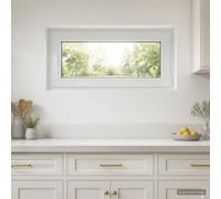 Fenêtre de Sous-sol PVC et Verre 100 x 55 cm Oscillo-battante | Cadre multi-chambres,joint d'étanchéité,ouverture oscillo-battante,installation résidentielle,entretien au chiffon humide