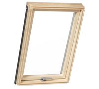 Fenêtre de toit 78x118 cm, bois, Slim Pine, couleur intérieur pin, couleur extérieur anthracite, double vitrage