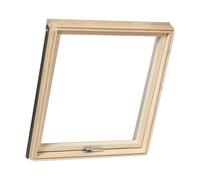 Fenêtre de toit 78x98 cm, bois, Slim Pine, couleur intérieur pin, couleur extérieur anthracite, double vitrage