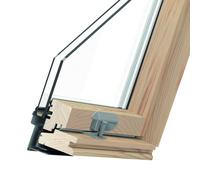Fenêtre de toit, bois, RoofLite+ Slim Pine, 55x78 cm, par rotation, couleur intérieure pin, couleur extérieure anthracite