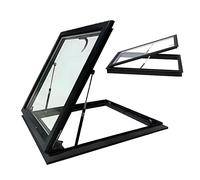 Fenêtre de toit grenier et grille d'aération de toit plat, trappe d'accès en aluminium pour Ga et sous-sol, porte à sabot manuelle - Remplacement parfait pour la cuisine et les espaces montés sur le