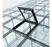 Fenêtre De Toit Skylight, Double Verre Trempé Fixe Pour Toiture | Lucarne Étanche Avec Verre Isolé, Structure Scellée Et Design Lumière Naturelle Pour Maison(80x65cm/31.5x25.6in)