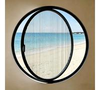 Fenêtre de Ventilation pivotante, fenêtre de sous-Sol Ronde en Verre trempé sur Mesure - Joint étanche, Montage encastré pour abri de Jardin, Salle de Bain, Cuisine - Conception pivotante, d
