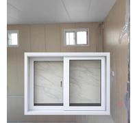 Fenêtre de ventilation pivotante, fenêtre en aluminium pour abri de jardin avec verre trempé, conception coulissante pour poulailler, élevage de volailles, fenêtre d'issue de secours de gara