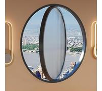 Fenêtre de Ventilation pivotante, fenêtre Ronde en Verre trempé de 70 cm avec Rotation à 360° et Ventilation contrôlable pour Une Meilleure Circulation de l'air et Une intimité Accrue - Déco