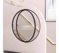Fenêtre de Ventilation pivotante, hublot Rond en Verre trempé pour Salle de Bain et abri de Jardin, Montage encastré (diamètre 62 cm) - Ouverture Ronde Polyvalente pour Une luminosité et Un
