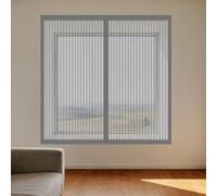 Fenêtre Moustiquaire Magnétique 70 x 130 cm Aimants Puissants Fermeture Rideau de Porte Antimoustique Installation Facile pour Balcon, Chambre et Salon, Gris
