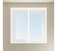 Fenêtre Moustiquaire Magnétique 70 x 145 cm Aimants Puissants Fermeture Rideau de Porte Antimoustique Installation Facile pour Chambre, Couloirs, Porte Patio, Blanc