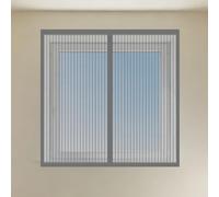 Fenêtre Moustiquaire Magnétique 70 x 95 cm Aimants Puissants Fermeture Rideau de Porte Antimoustique Installation Facile pour Chambre, Couloirs, Porte Patio, Gris