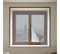 Fenêtre Moustiquaire Rideau Moustiquaire 70 x 145 cm Aimants Puissants Fermeture Rideaux Anti Mouche Installation Facile pour Chambre, Couloirs, Porte Patio, Gris