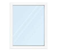 Fenêtre PVC 100x125 cm ou sur mesure, aluplast ideal 4000, blanc, 1000 x 1250 mm fenêtre fixe, 1 vantail, double vitrage