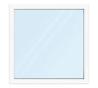 Fenêtre PVC 120x120 cm ou sur mesure, aluplast ideal 4000, fenêtre fixe, 1 vantail, double vitrage, fenêtre horizontale