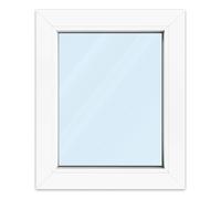 Fenêtre PVC 50x60 cm ou sur mesure, aluplast ideal 4000, blanc, 500x600 mm, fenêtre fixe, 1 vantail