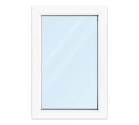 Fenêtre PVC 60x90 cm ou sur mesure, aluplast ideal 4000, blanc, 600 x 900 mm fenêtre fixe, 1 vantail, double vitrage