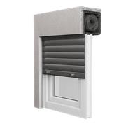 Fenêtre PVC avec volet roulant intégré, aluplast IDEAL 4000, volet roulant monobloc, blanc, 800 x 800 mm, configurer individuellement