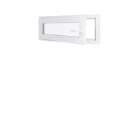 Fenêtre PVC - LxH 1000x400 mm -Triple Vitrage - Blanc -poignée à droite
