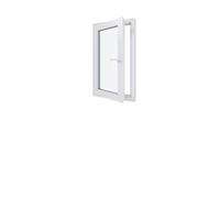 Fenêtre PVC - LxH 600x1000 mm -Triple Vitrage - Blanc -poignée à droite