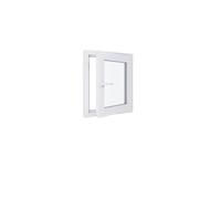 Fenêtre PVC - LxH 600x700 mm -Triple Vitrage - Blanc -poignée à gauche
