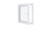Fenêtre PVC - LxH 700x800 mm -Triple Vitrage - Blanc -poignée à droite