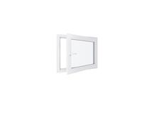Fenêtre PVC - LxH 900x800 mm -Triple Vitrage - Blanc -poignée à gauche