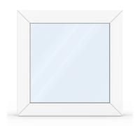 Fenêtre PVC, WinDowSys 76 AD, Blanc, 510 x 510 mm, 1 vantail vitrage fixe, à configurer sur mesure