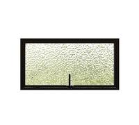 Fenêtre rectangulaire encastrée à Rotation à 360° pour abri de Jardin, avec axe Central, idéale pour Salle de Bain, Chambre, Salon (Noir, 100 x 40 cm)