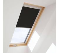 Fenêtre toit store occultant noir, Bois, RoofLite+ by Velux, Slim Pine, 55x78 cm, int. Pin
