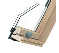 Fenêtre toit triple vitrage, Bois, RoofLite+ by Velux, Solid Pine, 55x78 cm, int. Pin, ext. similaire gris