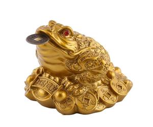 Feng Shui chinois richesse argent porte-bonheur grenouille pièce de monnaie crapaud décoration de bureau à domicile bon cad -SALALIS