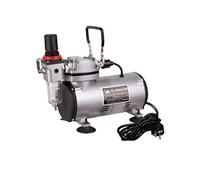 Fengda FD18-2 Aérographe à piston unique sans huile Mini compresseur sans huile à piston unique avec régulateur, piège à humidité pour passe-temps, tatouage, graphiques, etc.