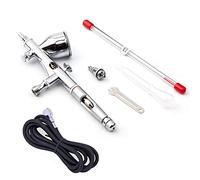 Fengda FE-180K Professionnel Pistolet aerographe kit / double action / avec aiguille de 0,2 mm / 0,3 mm buse et tuyau.