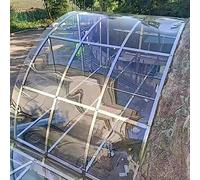 FENGSHOUU Feuilles Solides en Polycarbonate Transparent,Panneau D'endurance en PC,Protection UV Pluie Neige,Porche Toiture Pergola Couverture D'auvent,Facile À Couper (0.8x5m)