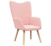 Fengshui Fauteuil rose 62 x 67 x 95,5 cm Tissu Sherpa | Design ergonomique, accoudoirs rembourrés, pieds en caoutchouc, polyvalent pour le salon ou le bureau