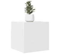 Fengshui Meuble TV mural blanc 30 x 30 x 30 cm | Montage mural, grand compartiment, porte qui s'ouvre à gauche ou à droite, facile à nettoyer