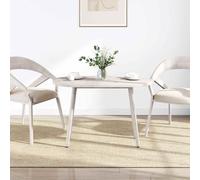 Fengshui Plateau de table blanc 90 x 45 x 2,5 cm en pin massif ovale | Plateau de rechange traité avec peinture blanche, prêt à l'emploi, pour table basse, table d'appoint, table de bar