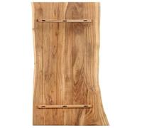 Fengshui Plateau de table en bois massif d'acacia 100 x 60 x 2,5 cm | Bord en bois naturel, bois dur tropical, poli et lasuré, grain unique