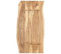 Fengshui Plateau de table en bois massif d'acacia 118 x 60 x 2,5 cm | Bord en bois naturel, grain unique, poli et lasuré, pour cuisine et bureau
