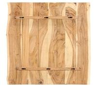 Fengshui Plateau de table en bois massif d'acacia 58 x 60 x 2,5 cm | Bord en bois naturel, unique, poli et lasuré pour protéger contre l'humidité, pour la cuisine ou le bureau