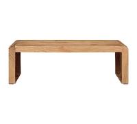 Fengshui Table basse en bois d'acacia massif 110 x 55 x 35 cm | Plateau de table robuste, style maison de campagne, bois dur tropical, grain unique