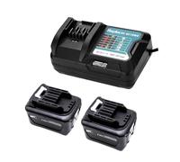 FengWings® 2 pièces 4,0A Batterie BL1041B BL1040 BL1040B avec 12V Chargeur DC10WD Compatible avec Makita 12V 197406-2 DF031D DF0331D TD110D JR103D JR105D HSS01D HP332D DC10SB BL1015 BL1016 BL1021B