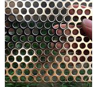 FengYoo Tôle perforée | Tôle perforée en acier inoxydable Trou de 8 mm, épaisseur 1.1 mm- 500 mm x 250 mm - Tôles perforées en métal | Grille inox | Grillage gouttiere