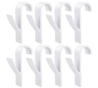 Fentar 8 Pièces Crochet Radiateur Sèche Serviette, Crochet Seche Serviette pour Radiateurs Plastique Blanc, Accroche Serviette Salle de Bain, Patères Radiateur de Salle de Bain