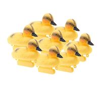 Fenteer 8 Pièces Flottant Canard Canetons étang à Poissons Ornement en Plastique Leurre Colvert Canard Grandeur Nature