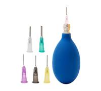 Fenteer Applicateurs de précision outil de poterie de poterie pressée 6 pointe pointe 45 ml d'outils d'argile de bouteille, Bleu