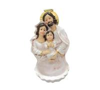 Fenteer Bénitier de la, statue de Jésus, Marie et Joseph, sur un bol, décoration murale catholique, Blanc